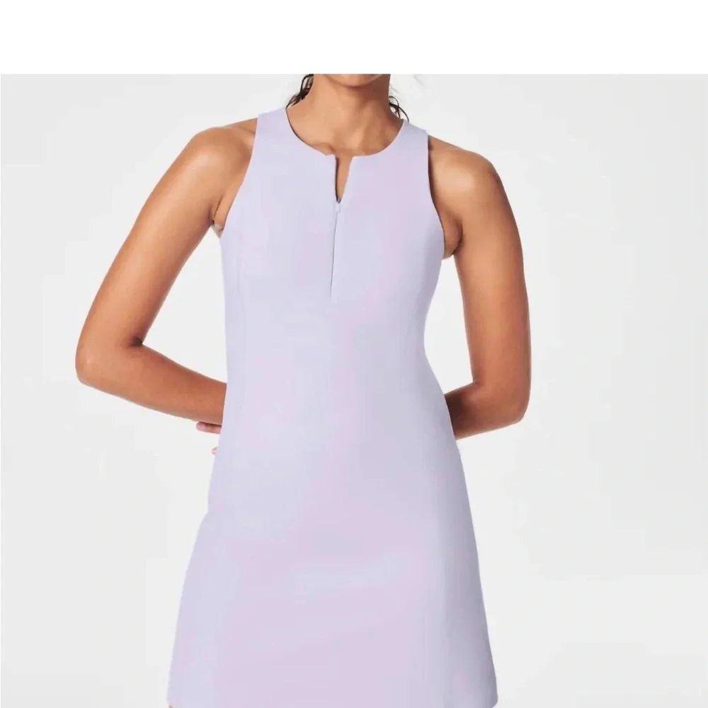 SPANX Get Moving Zip Front Dress - Violet Air - Picture 9 of 9